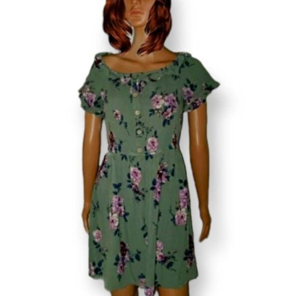 Floral Green Dress